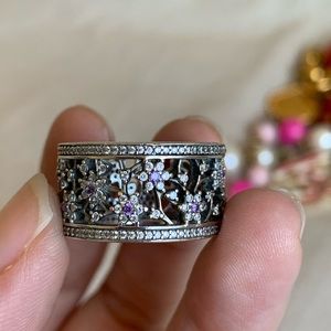 Authentic pandora sliver ring